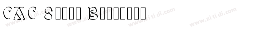 CAC Saxon Bold字体转换